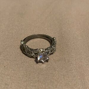 Women’s Silver Ring Engagement Ring Promise Ring